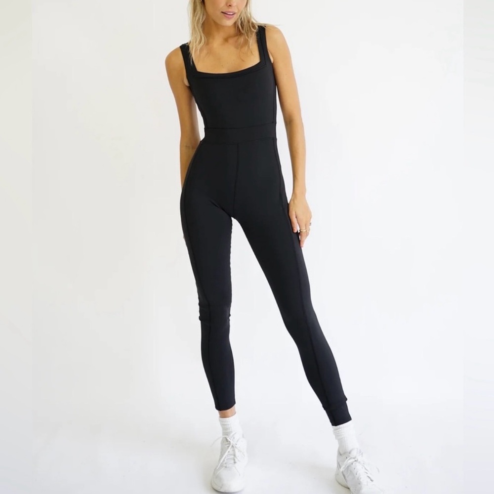 Yellow the Label Black Bodysuit